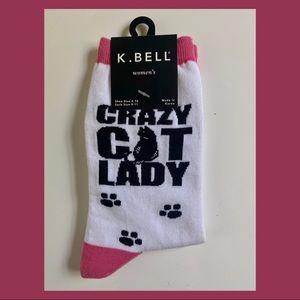 NWT K Bell cat lady socks